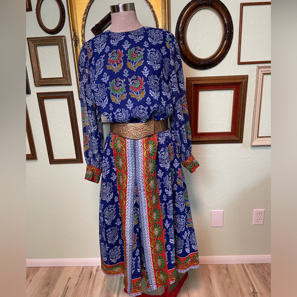 True Vintage 60s Handmade Midi Dress